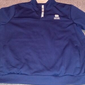 Men's Colosseum Notre Dame Sweatshirt Size XXL Color Gold Blue College Football